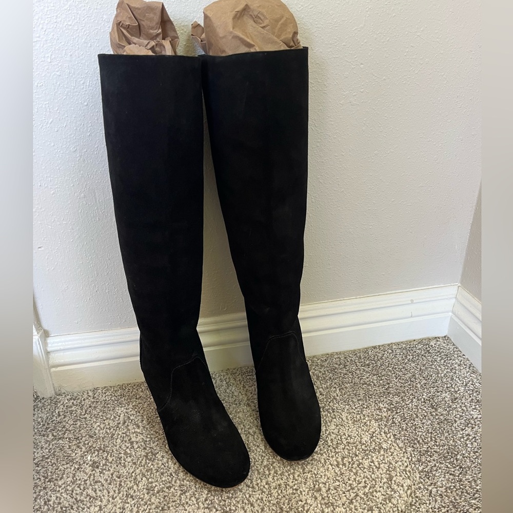 Jigsaw Suede Knee High Boots